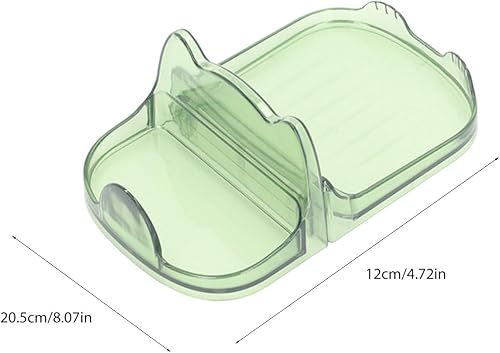 Miniatura 2 de TOPINCN Soporte de plástico resistente para tapa de olla de escritorio, 3 piezas, con diseño de drenaje único para almacenamiento de utensilios de