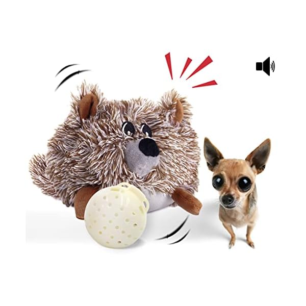 Dog Toy Interactive Plush Squeaky Electric Pet Toys, Battery Operated