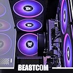 BEASTCOM Q3 Gaming PC Desktop Computer AMD Ryzen 7 5700G, 4K Vega Graphics 16 Threads, 16GB RAM, 512GB M.2 NVMe, 500W 80PLUS PSU, WiFi, Gaming Office Console, Towers Prebuilt PC - Image 5