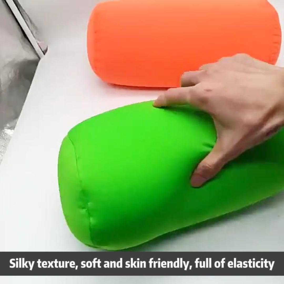 Almohada tubular de microperlas para viaje 35 cm miniatura 7