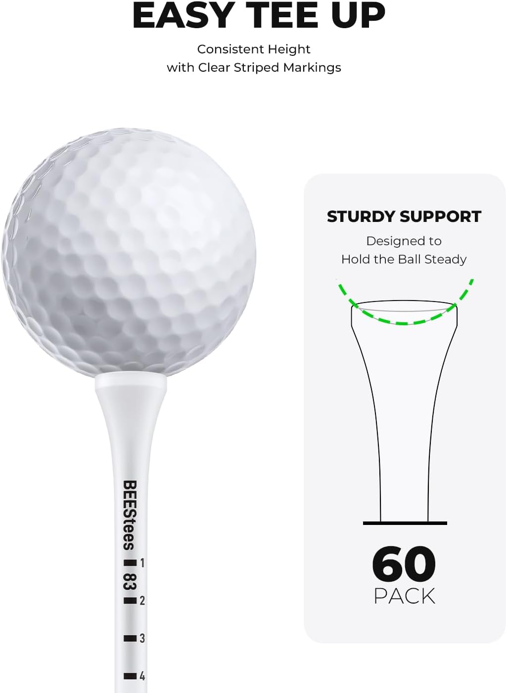 Golf Gifts for Men and Women, Golf Accessories Set with 12 Golf Balls, 60 Golf Tees, and Golf Ball Retriever, Ideal for Beginners, Golf Stuff for Home/Yard/Driving Range Practice