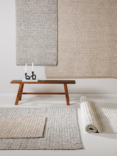 Tapis en laine beige cocooning Benuta Lana 200x300 cm idéal chambre et salon scandinave - 7