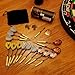 UZOPI 15 Packs Steel Tip Darts 18 Grams with Dart Sharpener and 3 Extra Flights, Aluminum Shafts & Brass Barrels, Levels in Every Rec Room, Man Cave, Bar and Game Room