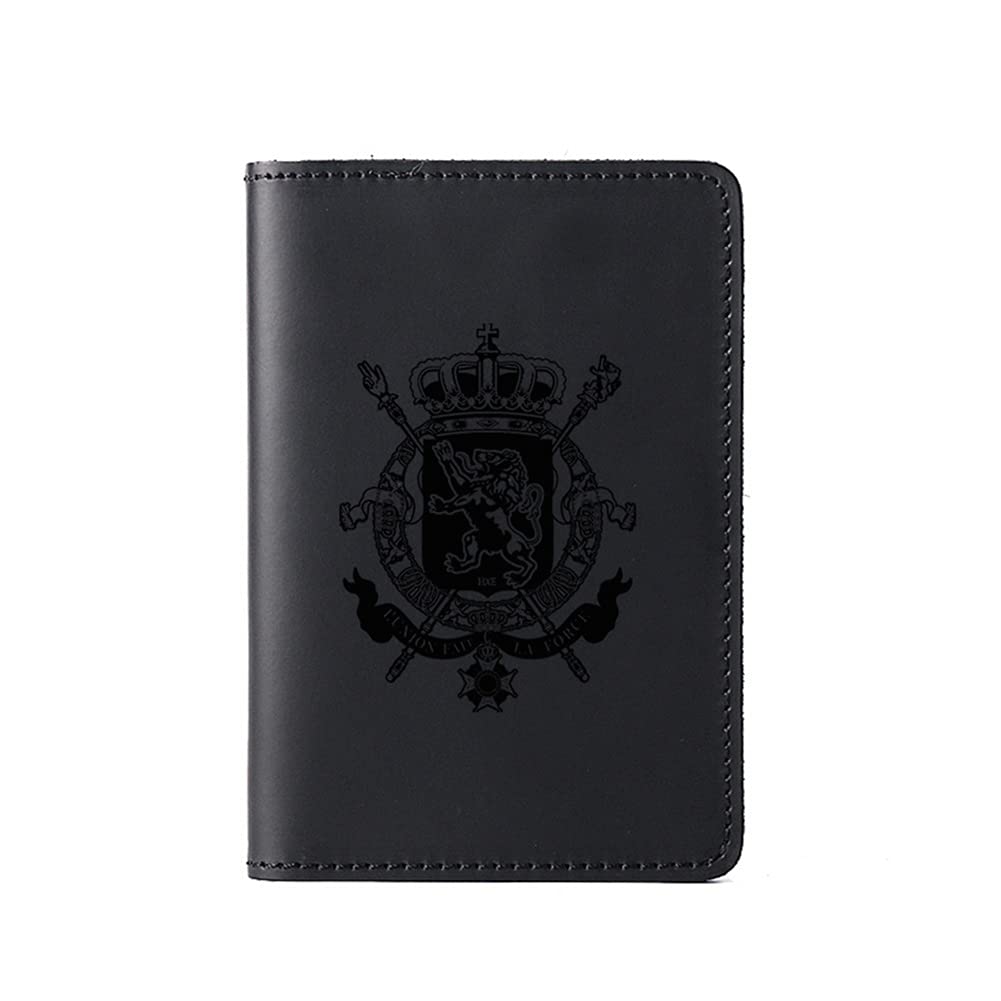 ZTBH Cadena de Repuesto para Bolso Cruzado Cubierta de Pasaporte, Nombre de Grabado Personalizado, Titular de la Tarjeta de Cuero Genuino, (Color : Orange Passport)