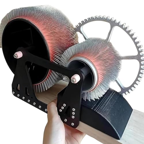 RKXKJ Manual Wool Carding Machine, Wool Felt Drum Carder for DIY Craft, Fast Color Mixing/Combing/Spinning, Ideal for Carding Fibers and Making Felt Projects(Black and White)
