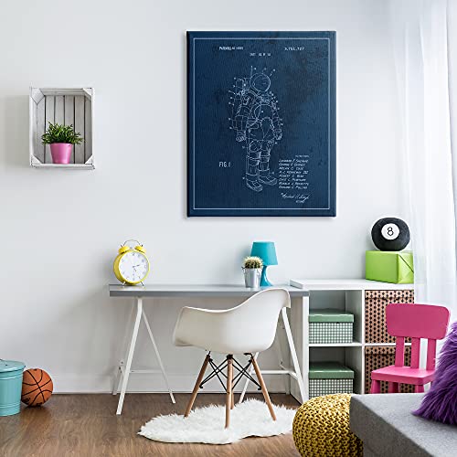 Image of Stupell Industries 'Traditional Space Suit Patent Outer Space'| Canvas Art | Stupell Industries | 36 x 48 Inches, Easy to Hang and Sturdy, Made in USA, by Lil' Rue
