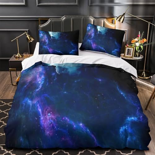 Linge de lit microfibre Cosmic Nebula de literie confortable King - 4