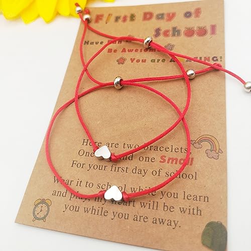 CSIYANJRY99 First Day of School Bracelet Back to School Bracelet Mommy and Me First Day of School Bracelet for Daughter3