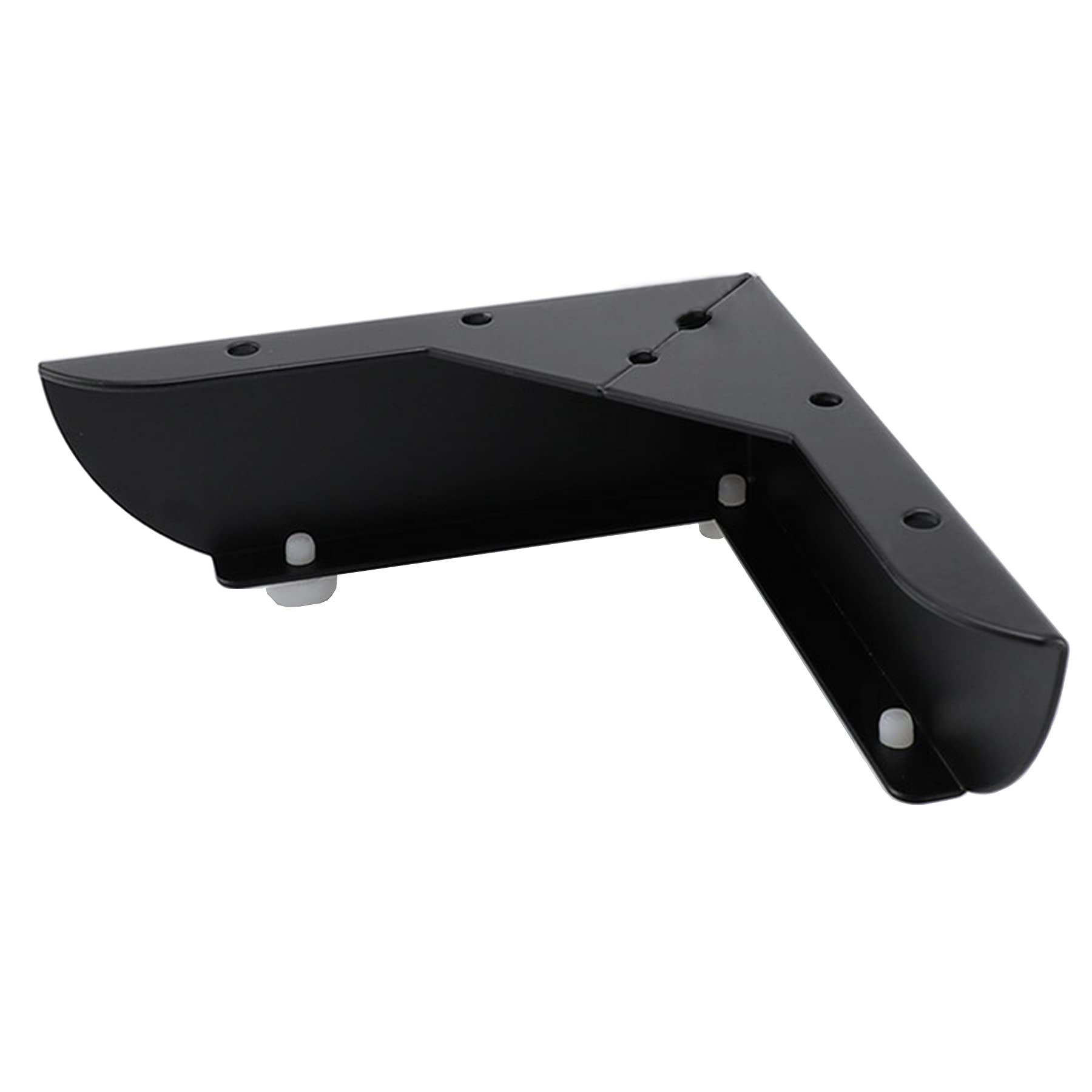 LIKERAINY Patas para Muebles 50mm Alto Pies de Mesa para Mueble de Cocina Encimera Sofá Cama Mesitas Armarios Pie de Escritorio Fuerte Negro Juego de 4