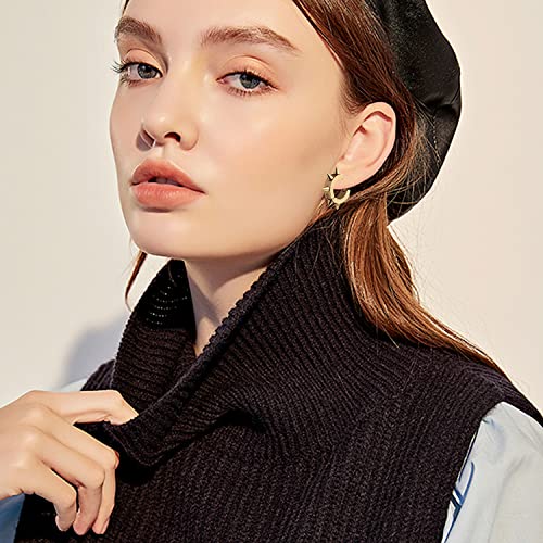 YUNXI 3 Pairs Punk Style Stainless Steel Spike Hoop Earrings Stud Earrings Set for Men Women, Statement Jewelry2