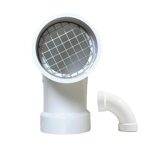 PVC termination vent with stainless steel screen,90° Roof Vent Cap