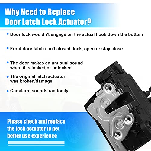 Image of X AUTOHAUX Front Left Power Door Lock Actuator Assembly Motor for Hyundai Elantra 2017-2020 81310-F2030 Front Driver Side Door Lock Latch Actuator Replace Door Latch Assembly Motor