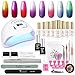 COSCELIA UV Nagellack Set Thermo Nagellack Set mit 110W UV/LED für Gelnägel 8 Farben Gel Nagellack Set Farbwechsel Gel Nägel Selber Set für Maniküre