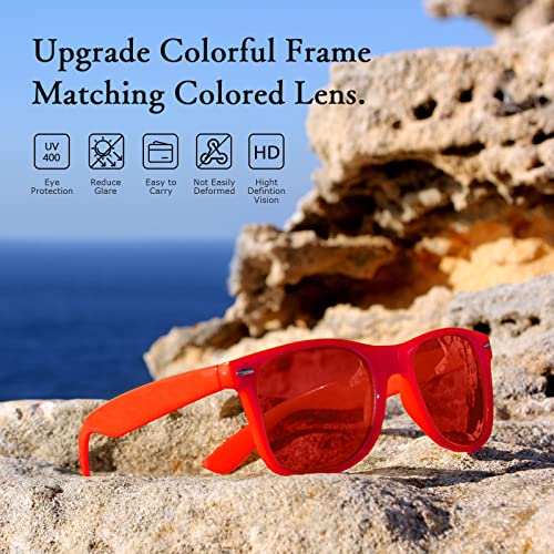 Pibupibu 8 Pack Red Sunglasses Bulk thumb #4
