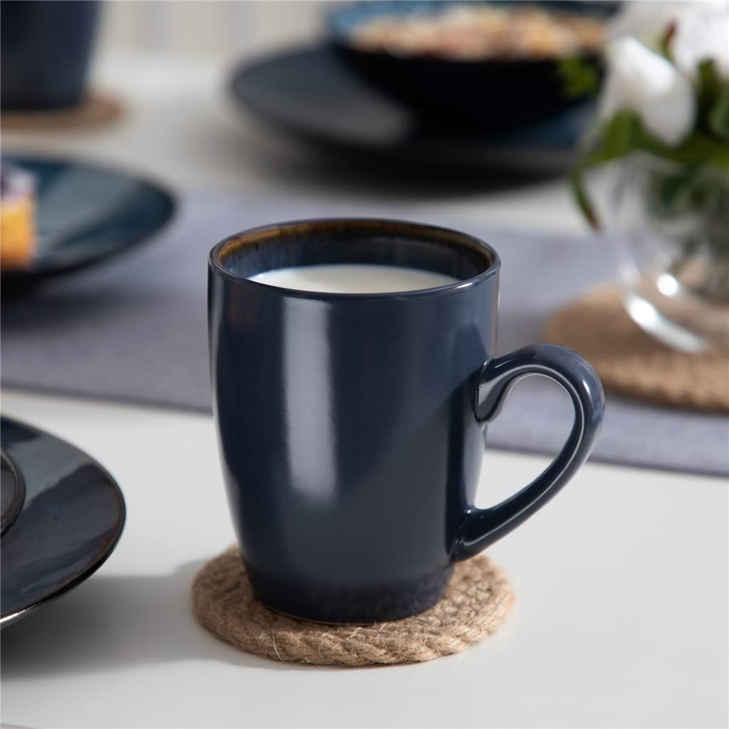 Zestaw zastawy stołowej Zestaw naczyń ceramicznych w stylu vintage z talerzem obiadowym i deserowym, miską, filiżankami do kawy Naczyniami kuchennymi