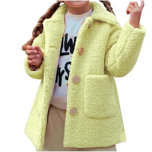 XINYUNZU Mädchen Wintermantel Verdickte Fleece Mantel mit Taschen &...