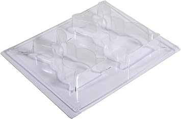 Rayher 36105000 Rabbit-Shaped Casting Mould for Concrete Crafts, Plaster of Paris and Soap, Two Clear Plastic Easter Bunny Shapes for Moulding, Large and Small in the Sizes 8x14.5x3cm and 6.5x11.7x3cm
