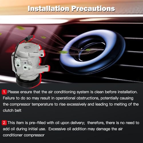 Image of Air Conditioning Compressor for Dodge Dakota for Ram 1500 2500 3500 04-2007
