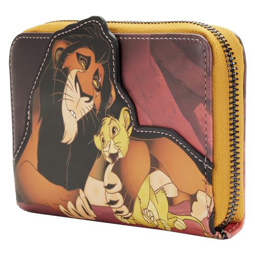 Loungefly DISNEY LION KING VILLAINS SCENE SCAR ZIP AROUND WALLET2