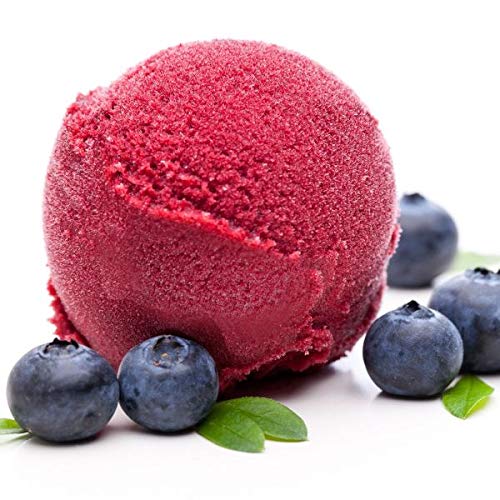 Heidelbeer Geschmack Eispulver VEGAN - OHNE ZUCKER - LAKTOSEFREI - GLUTENFREI - FETTARM, auch für Diabetiker Milcheis Softeispulver Speiseeispulver Gino Gelati (Heidelbeer, 1 kg)
