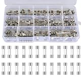 150Pcs 15 Values Schnellschlag Glassicherungen Sortiment Set 5x20mm Sicherung 250V Sicherungen0, 1A, 0,2 A, 0,5 A, 1 A, 2 A, 3 A, 4A, 5 A, 6 A, 8 A, 10 A, 15 A, 20A, 25A, 30A Verpackung in einer Kuns