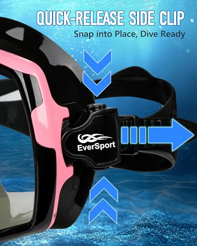 Máscara de snorkel para adultos mujeres hombres antivaho a prueba de fugas para buceo miniatura 6