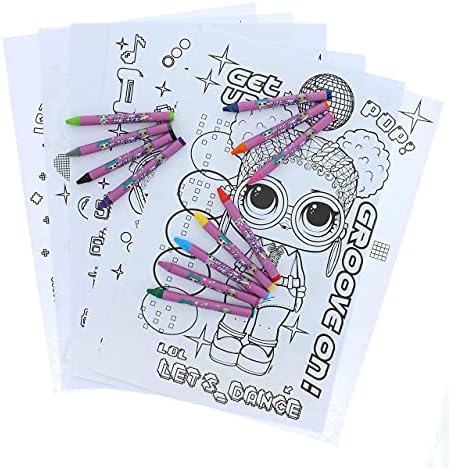 LOL Surprise Large Art Set | Colouring Set | Colouring Posters | Stickers Sheet | Girls Gifts | Stationary Set | School Supplies | LOL Stationery Set | Writing Pencils