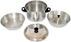 Panela Multiuso 3 em 1 Banho Maria Forma Pudim Alumínio
