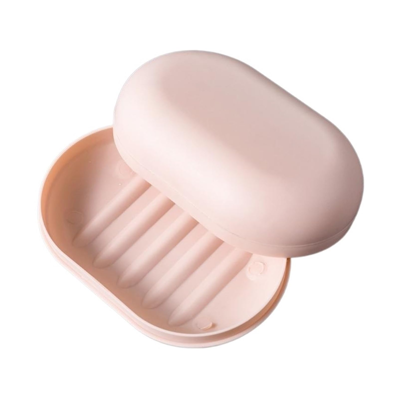 Soap Dish Portable Soap Box Leak Proof Case Dishes Drain Holder Easy To Carry Bathroom Storage
