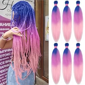 Pre Stretched Braiding Hair Extensi...