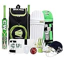 CW Bullet Right Hand Cricket Kit - Kashmir Willow Bat - Green, White, Black - Size 4 (Ideal for 8-9 Year) - Youth, All Skill Levels gallery image