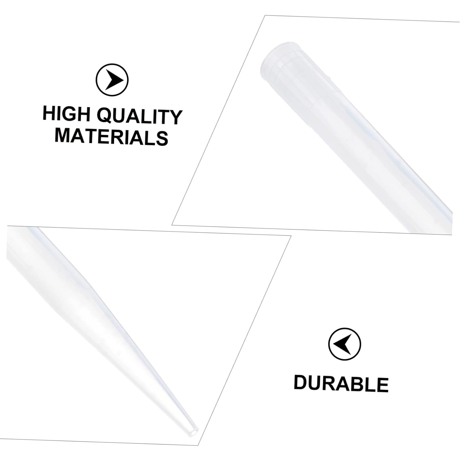 300pcs Plastic Pipette Tips for Laboratory Analysis Dnase Rnase Compatible
