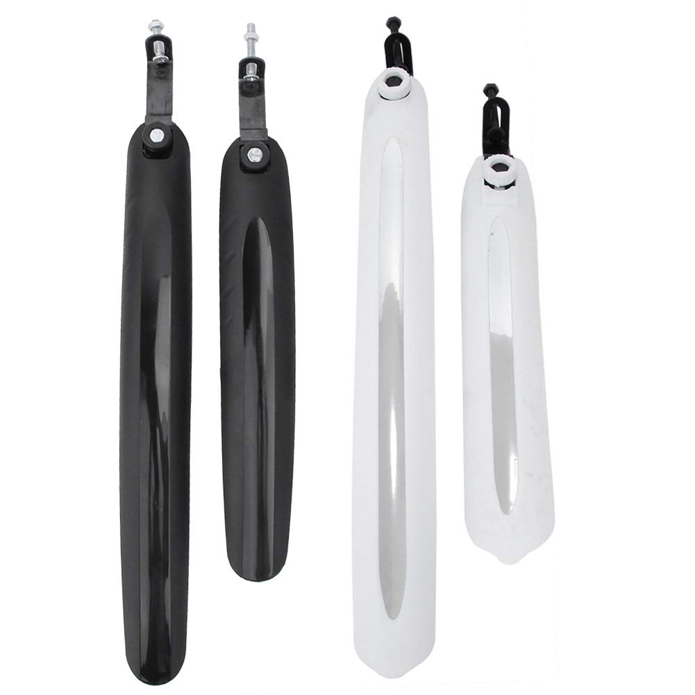 DYTWXG Fahrradschutzblech Quick Release Mud Fahrradteile Zubehör Fahrrad vorne hinten Kotflügel Mountain Road Bike Mud (Color :White)