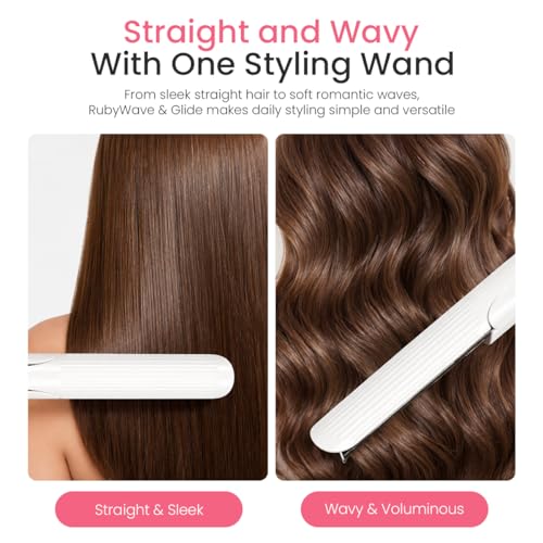 Hair Styling Wand&Glide, blanco, rápido calentamiento miniatura 2