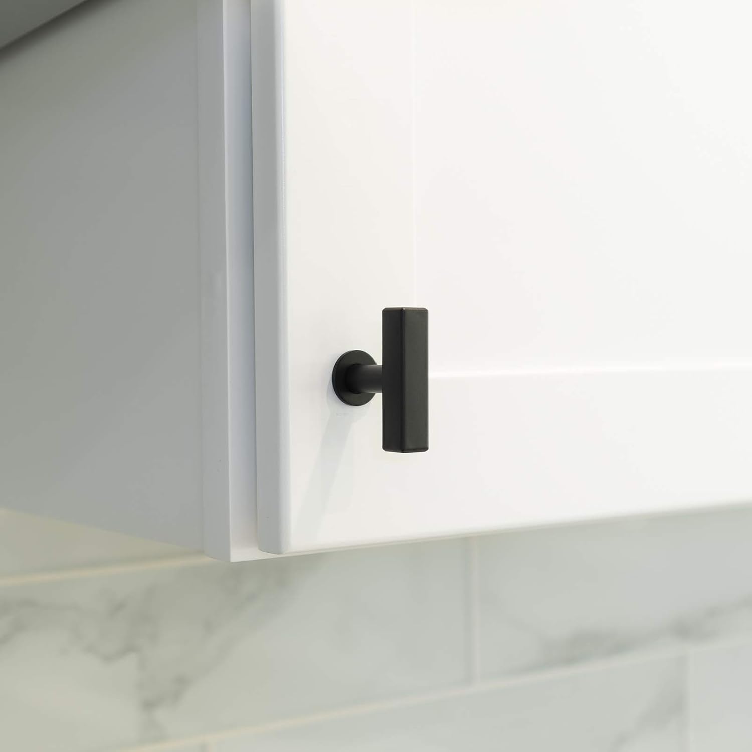 Modket 18-Series Matte Black T Bar Handle — 2" Knob — 10 Pack Modern Kitchen Cabinet Door Drawer Hardware/Dresser
