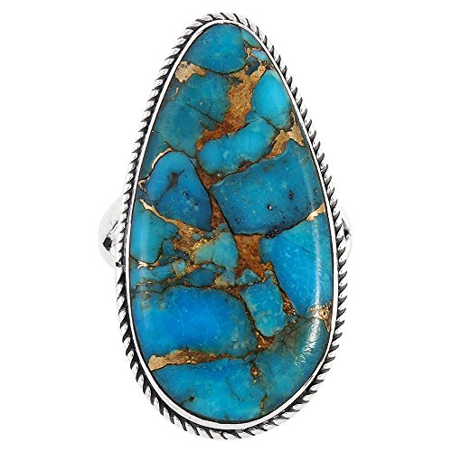 Image of Turquoise Ring in Sterling Silver 925