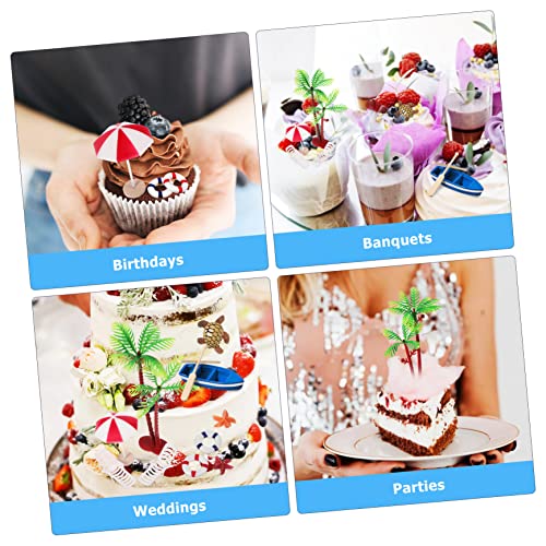 NOLITOY 40 Pçs Enfeites De Decoração De Bolo Decoraciones Para Pasteles Decorações De Bolo De Oceano