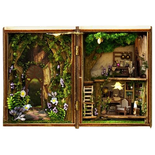 Mini kit de construction de maison puzzle 3d bois contre le stress quotidien