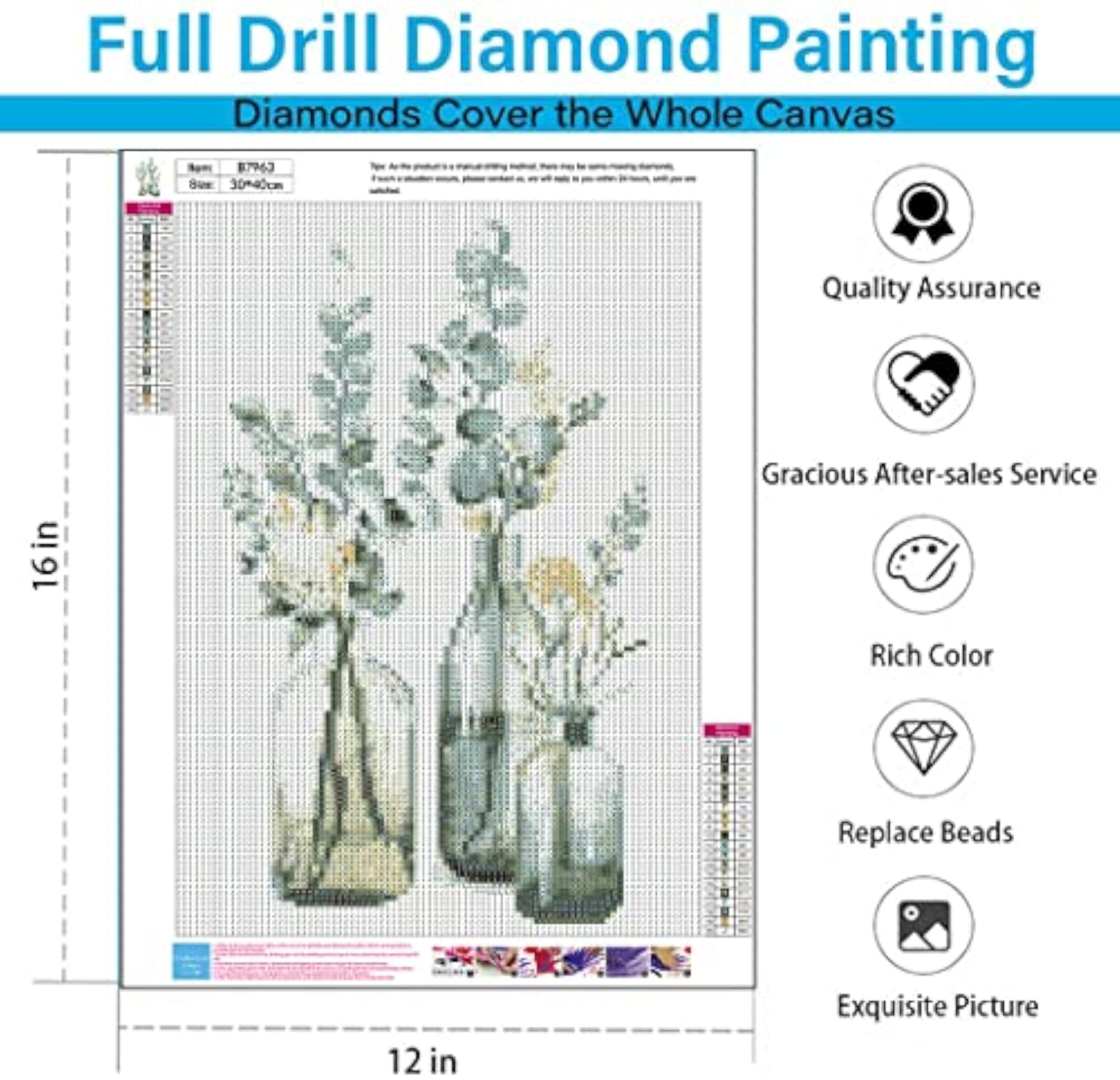 Colorful Flowers 5D Diamond Painting Kit
