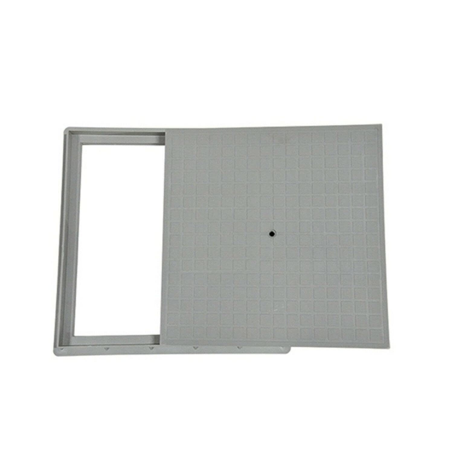 Chiusino In PVC De Santis 25x25 Cm - Con Coperchio E Telaio, Grigio, Made In Italy - Foto 12