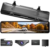 OKYES ドライブレコーダー ミラー型 分離【前4K+後2.5K&カメラ分離式&ズーム機能&128GBメモリカード付属】 ドラレコ 前後カメラ 11インチ GPS搭載 WDR/HDR スーパー夜視 Type-C電源 フロントカメラ360°回転可 起動音調整可 分割表示可 上下+左右画像逆転可 バックガイドライン調整可 LED信号対応 地デジ干渉対策 24時間駐車監視 日本語説明書(T12)