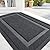OLANLY Front Door Mat Indoor Outdoor Entrance, Waterproof All-Season, All-Weather Doormat, Sturdy Natural Rubber, Fade Resistant, Low Profile, Easy Clean Patio Porch Entryway Mat, 29.5x17, Grey