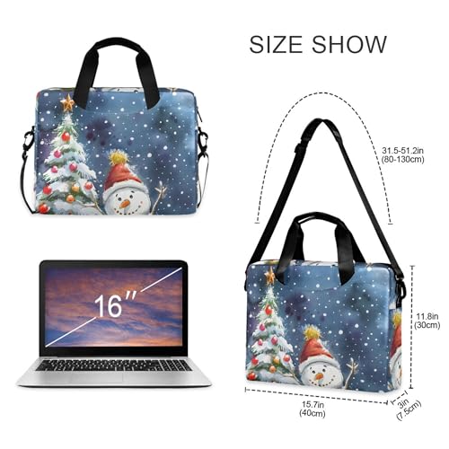 Maletín para portátil con diseño navideño, 13-15.6 pulg. miniatura 4