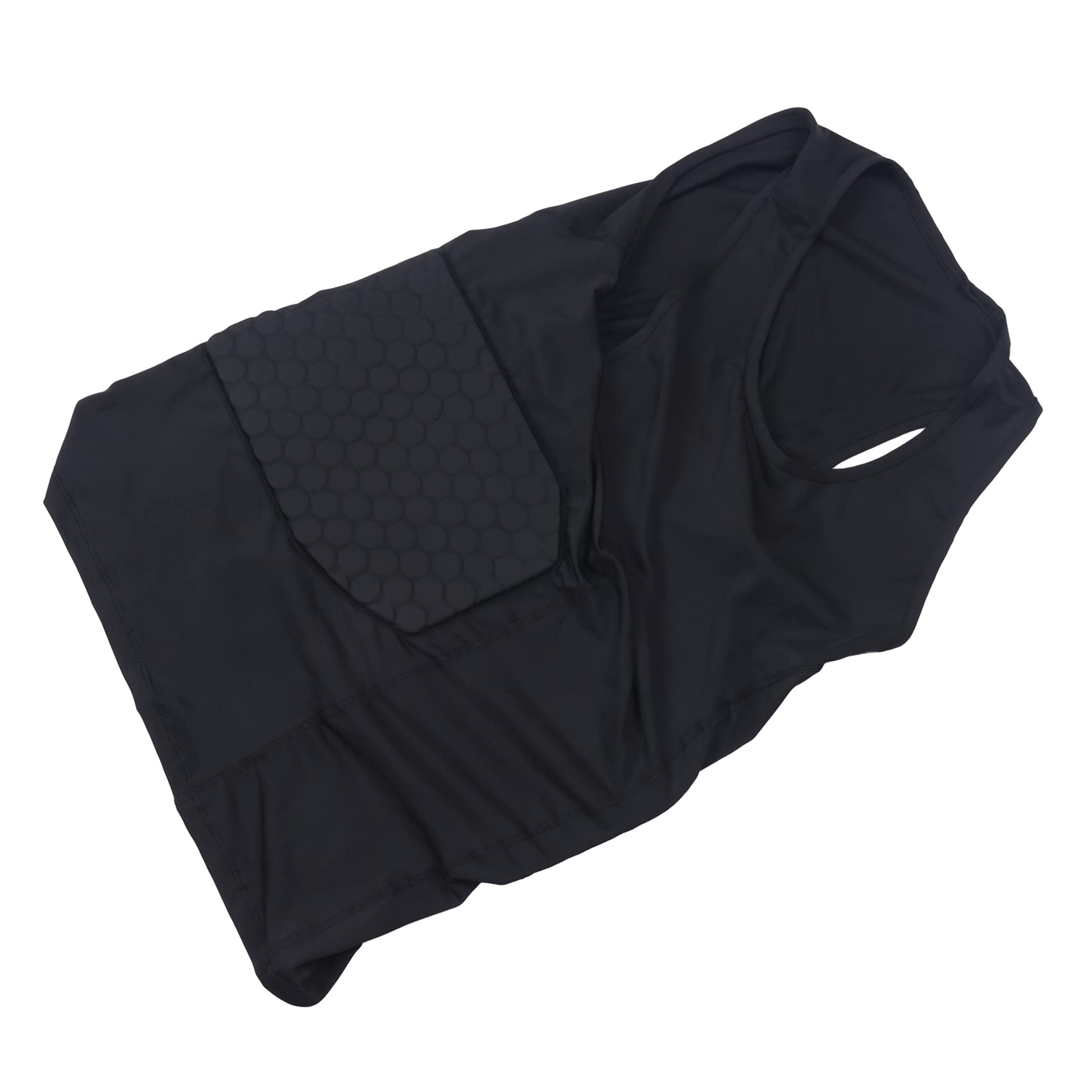 Chaleco Acolchado Protector de Costilla para Hombre Camisa de CompresióN Chaleco de Entrenamiento 3 Almohadillas para FúTbol FúTbol Baloncesto Equipo de ProteccióN L