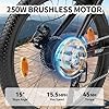 ESKUTE M100+ Electric Bike, 27.5" Electric Mountain Bike, 250W Brushless Motor, 36V 13Ah Removable Battery, LCD Display, E-MTB E-bike Electric Bicycle For Adults Men Women #1