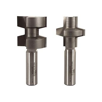 Whiteside Router Bits 3370 Wedge Tongue and Groove Set with