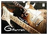 GITARREN Vintage Art (Wandkalender 2026 DIN A4 quer), CALVENDO Monatskalender: Gitarren im Vintage-Style in Szene gesetzt. (CALVENDO Kunst)