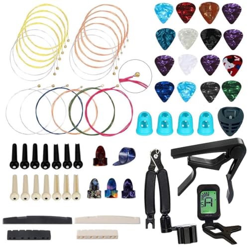 NERECNDENS 66PCS Guitar Accessories Kit, Acoustic Changing Tool, Including...