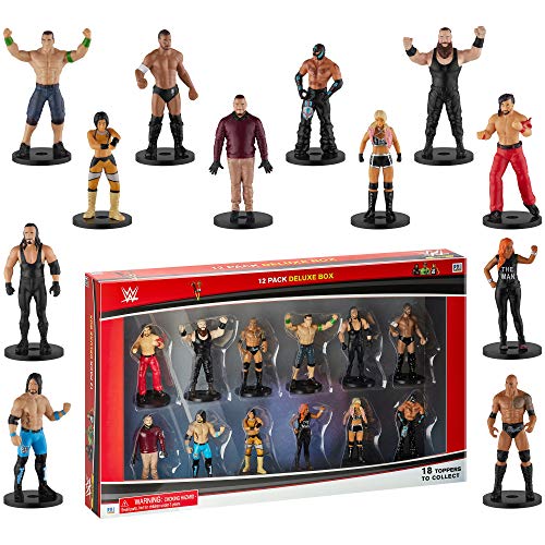 WWE Superstar Pencil Toppers, Set of 12 â€“ WWE Superstars for Writing, Party Decor, Toppers Gifts â€“ Bray Wyatt, Undertaker, Becky Lynch, Braun Strowman and More â€“ Set A