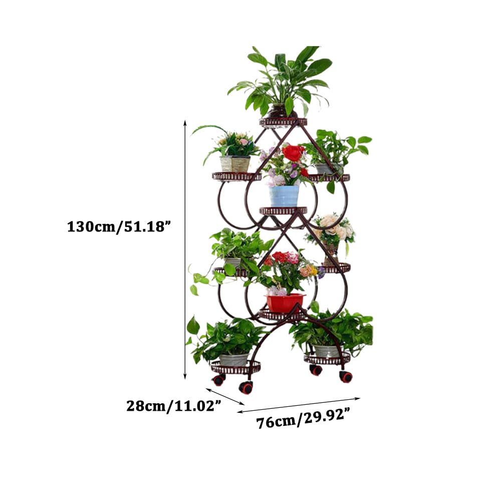 Amazon.co.jp: WYUYIWH 9段植物スタンド 屋内 屋外 金属製植木鉢